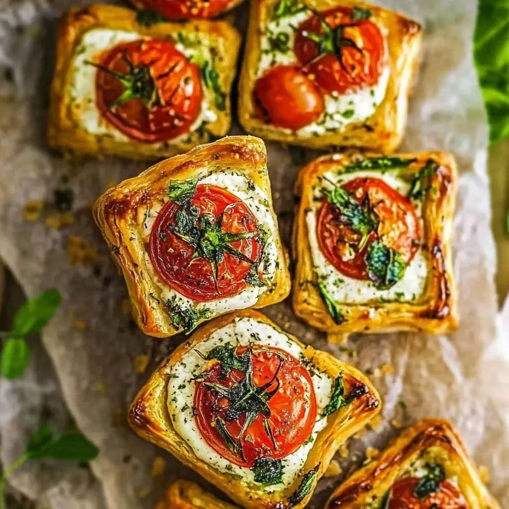 Tomaten-Törtchen mit Blätterteig