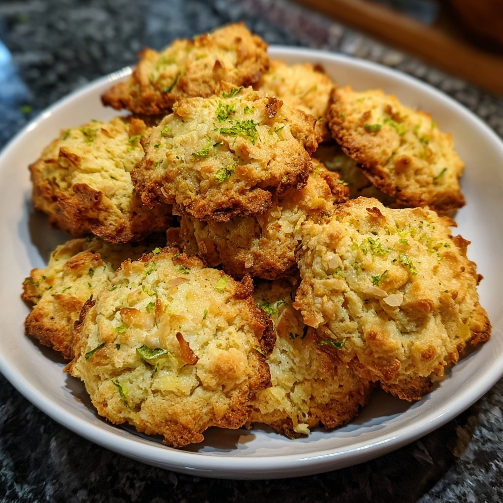 Cookies mit Kokos und Limette
