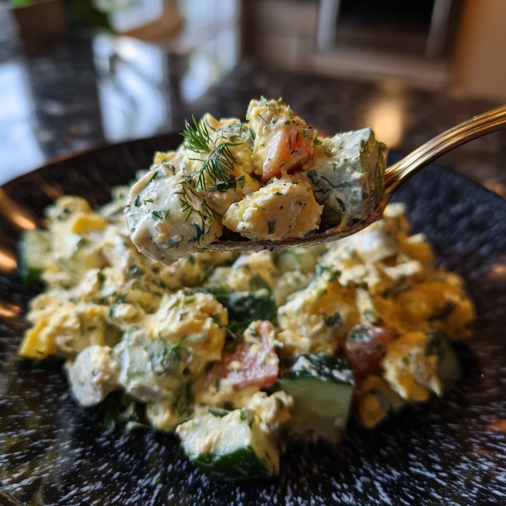 Schnell & Einfach 10-Minuten-Eiersalat mit Joghurt