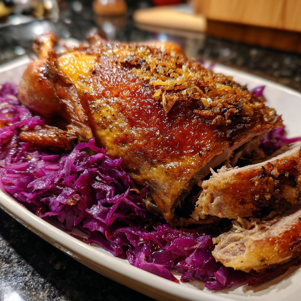 Saisonal & Festlich Weihnachtsgans mit Rotkohl