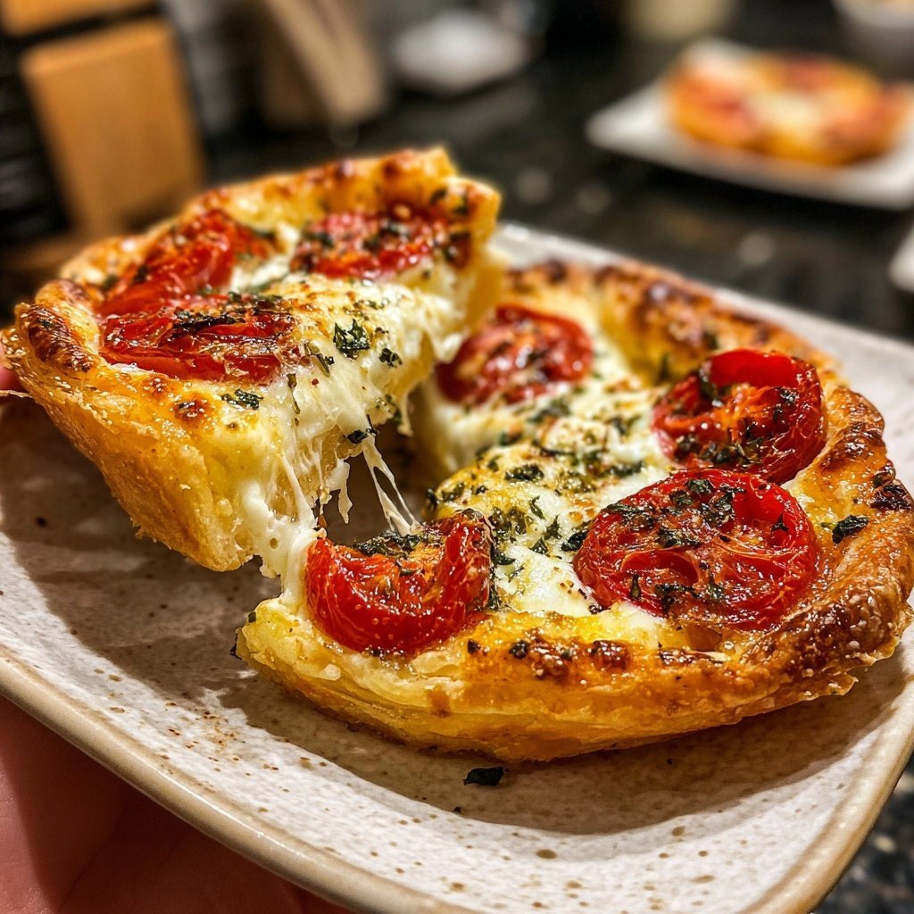 Tartelettes mit Tomaten und Mozzarella
