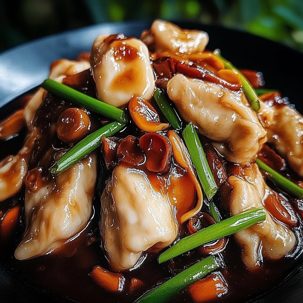 Chinesisches Huhn in Knoblauchsoße