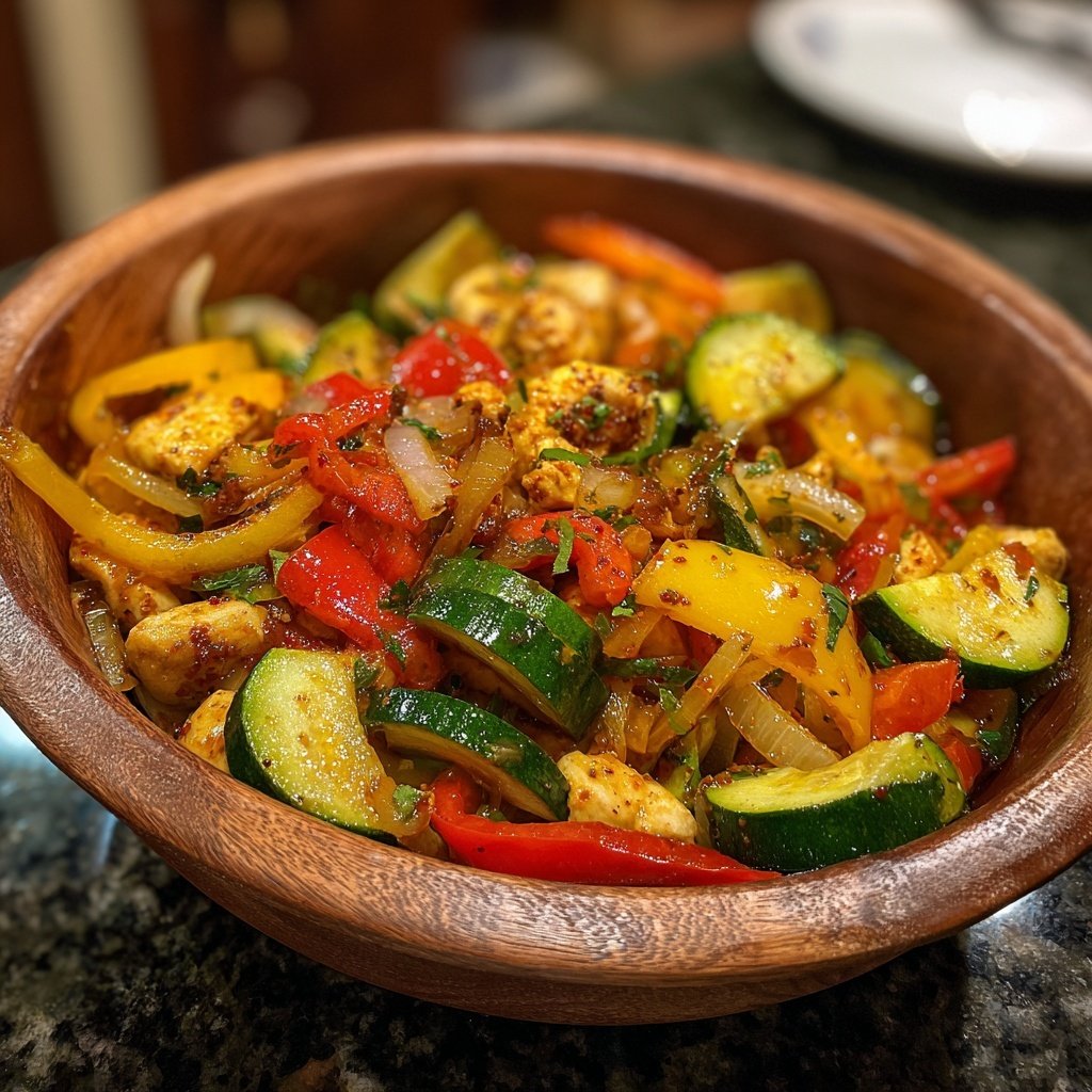 Kalorienarme Hähnchen Bowl Mit Gemüse