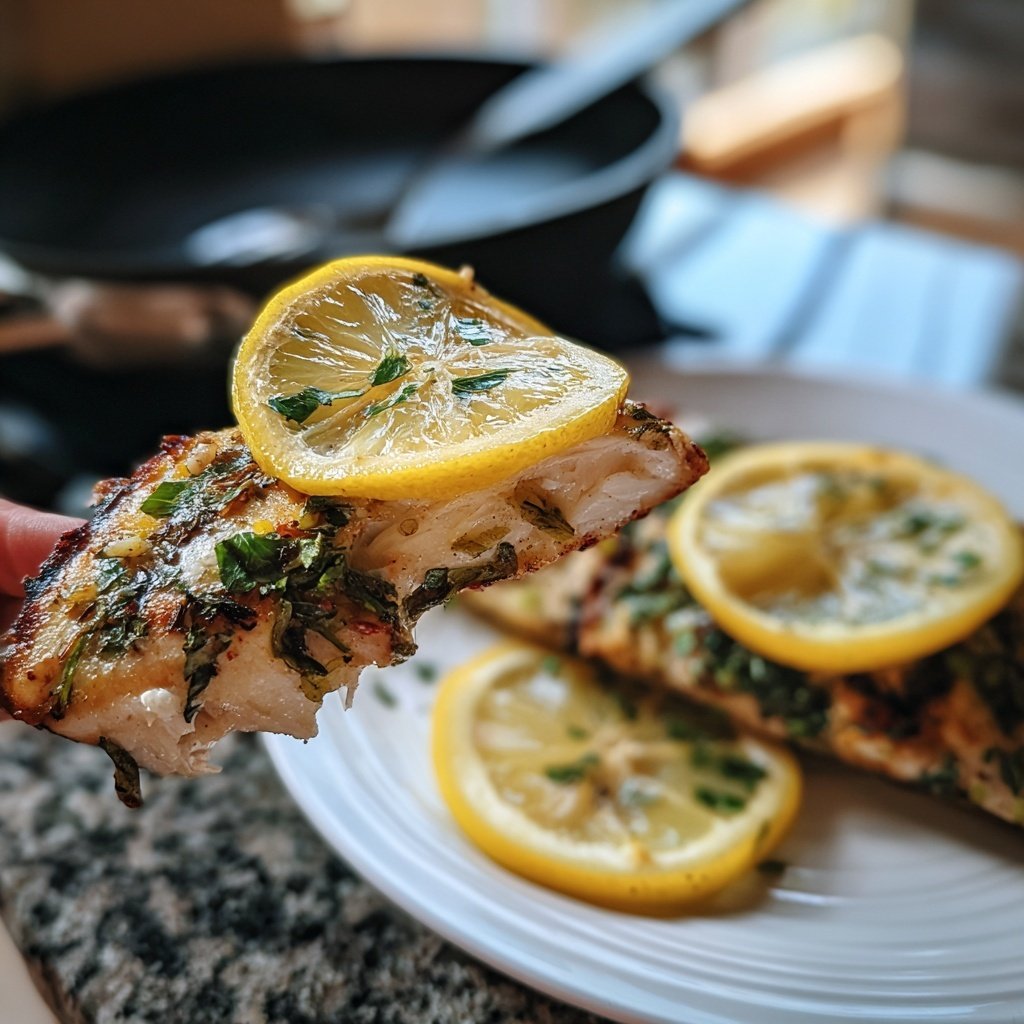 Gesund & Leicht Zitronen-Gegrillter Fisch
