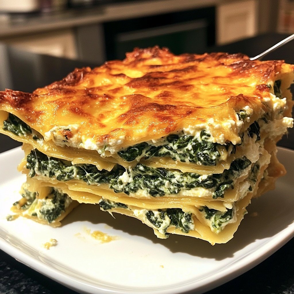 Lasagne mit Spinat und Ricotta