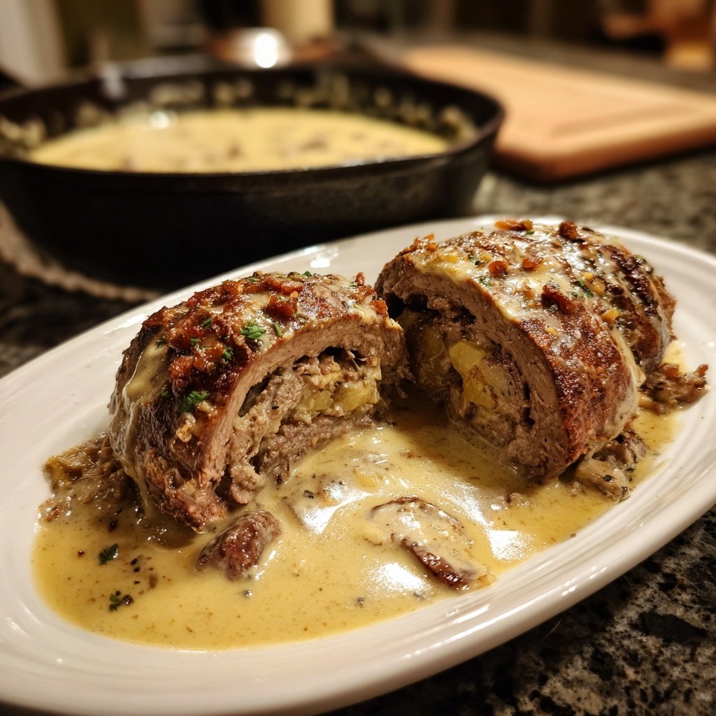 Hausmannskost Rinderrouladen mit Rahmsoße