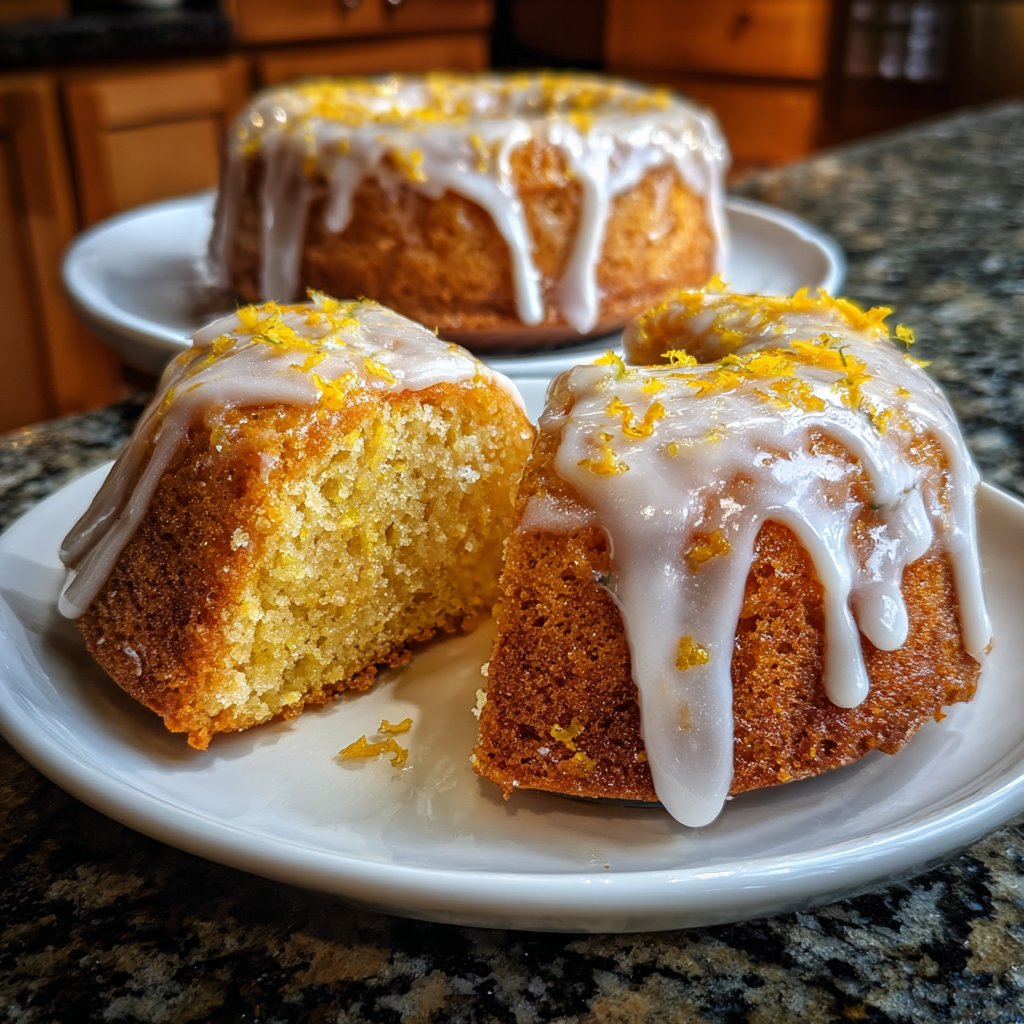 Zitronenkuchen mit Joghurtglasur