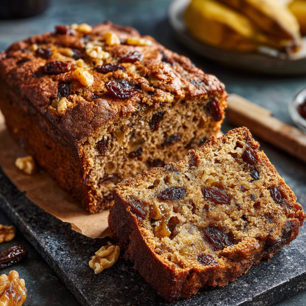 Bananenbrot mit Datteln
