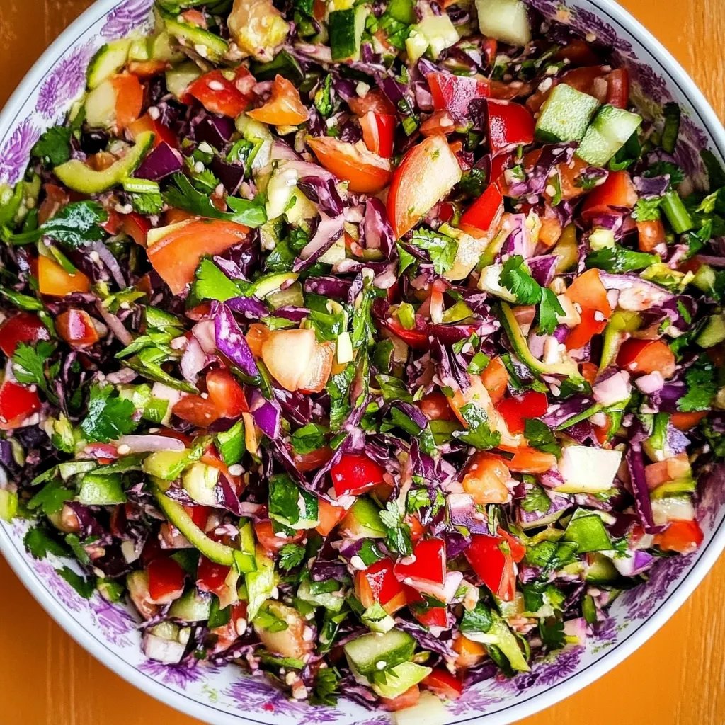 Rotkohlsalat mit Orangendressing