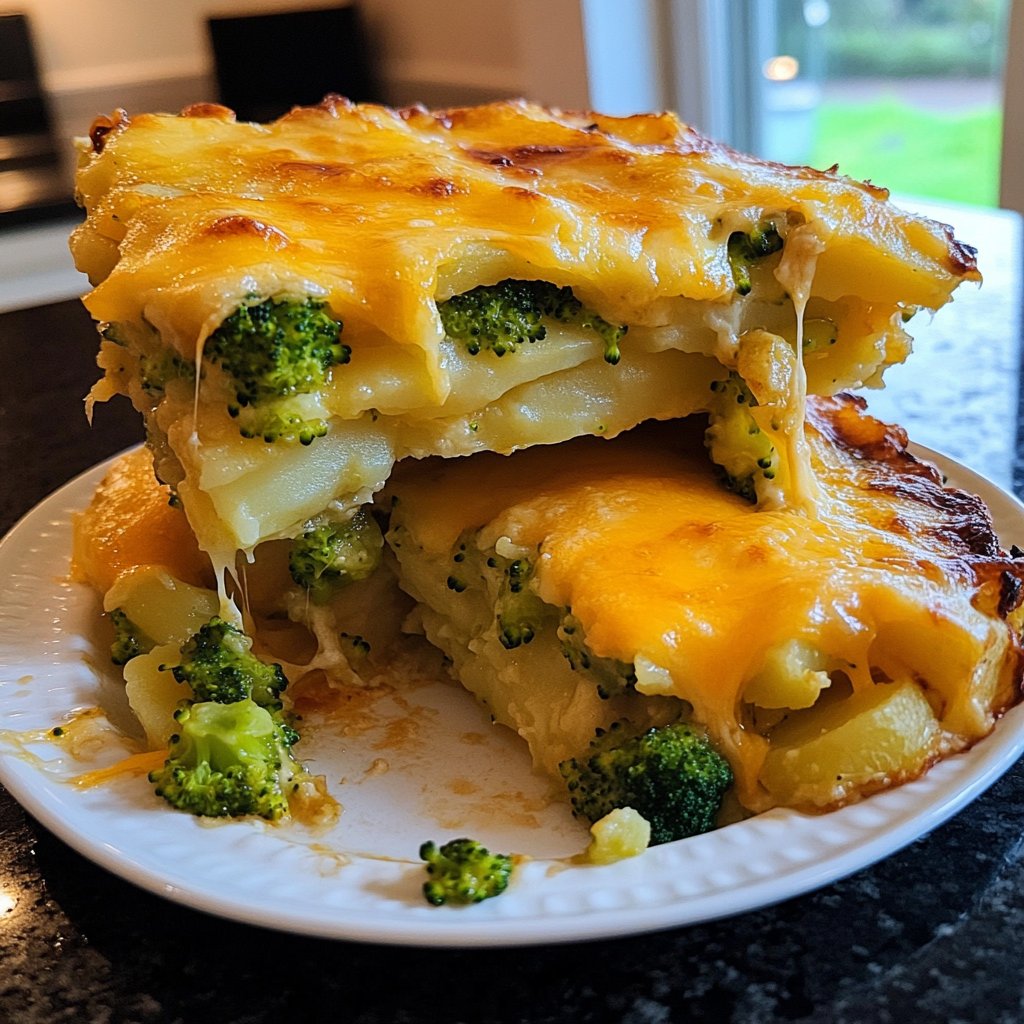 Kartoffelauflauf mit Brokkoli