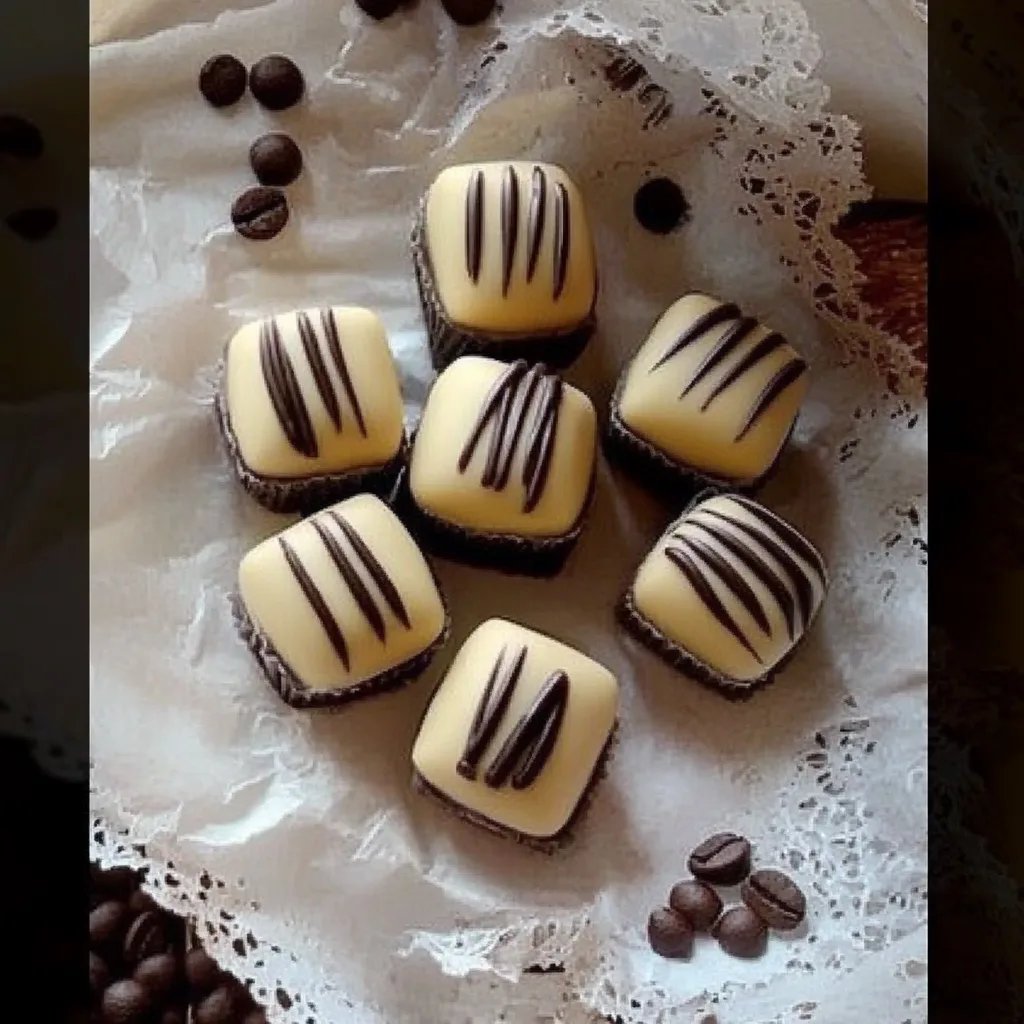 Schwarze Kaffee-Bonbons