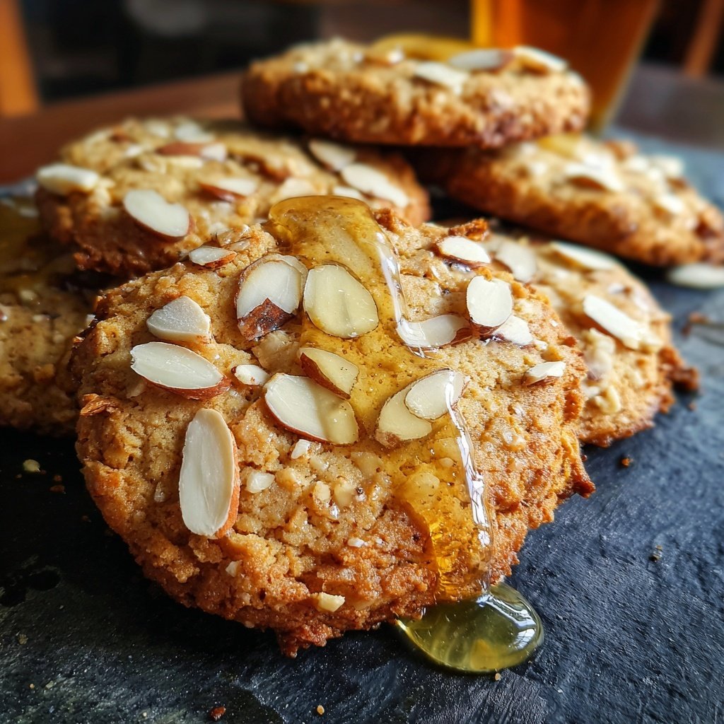 Cookies mit Mandeln und Honig