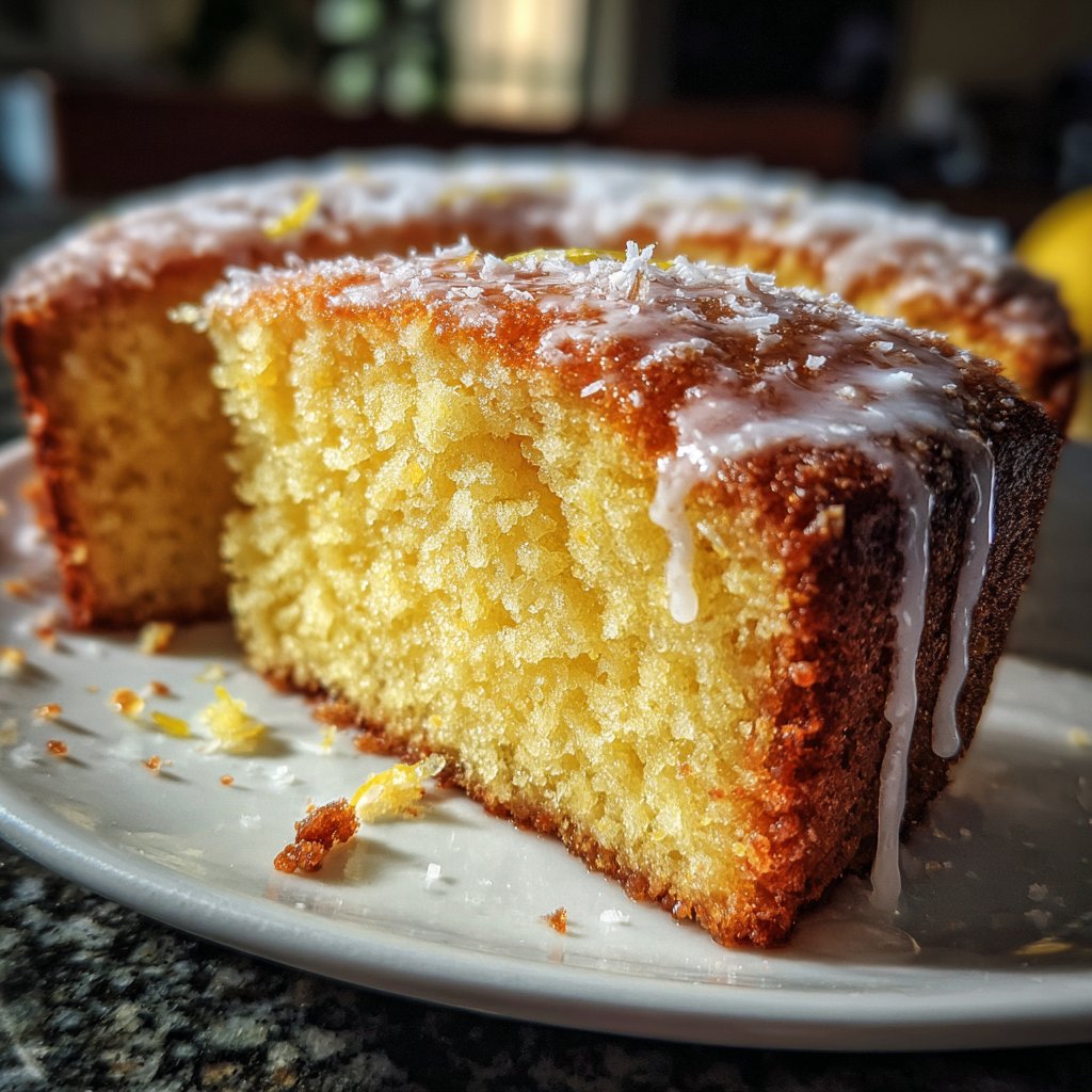 Zitronenkuchen mit Kokosmehl