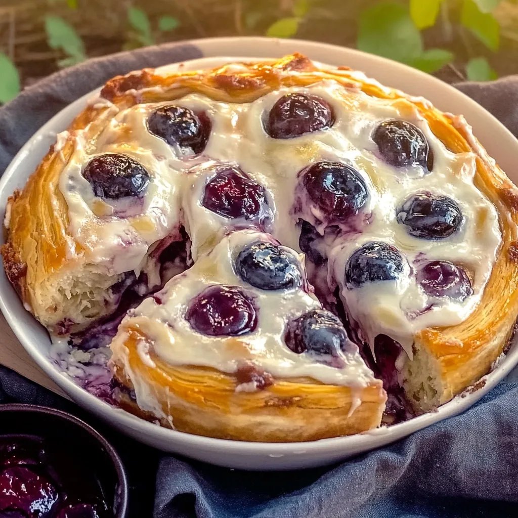 Schwedische Blaubeer Schnecken